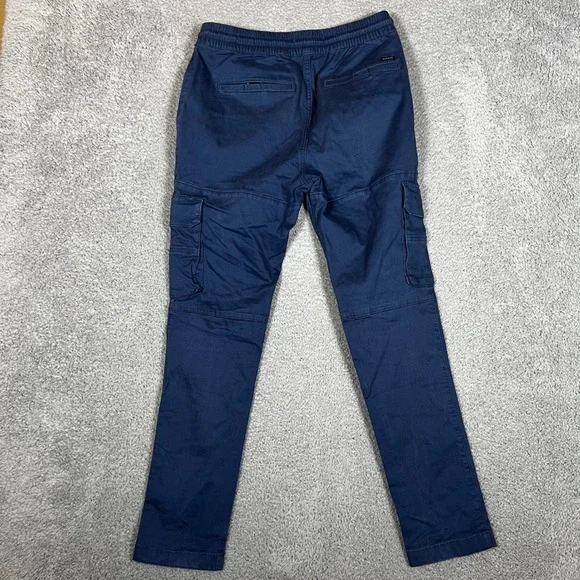PacSun Cargo Pants Mens Small Blue Excellent Drawstring Utility Trousers - Picture 4 of 8